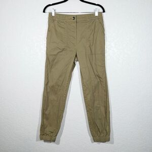 New Cotton On Light Olive Mid Rise‎ Cuffed Chino Pants Size 6